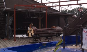 repainted Bamboo Chute Boat