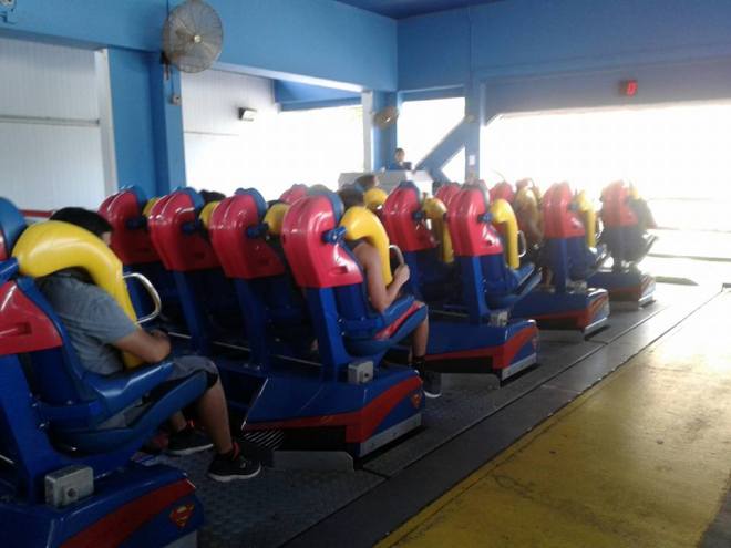 Superman Krypton Coaster Six Flags Fiesta Texas Train