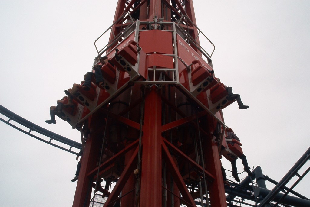 Red Tower in movement.